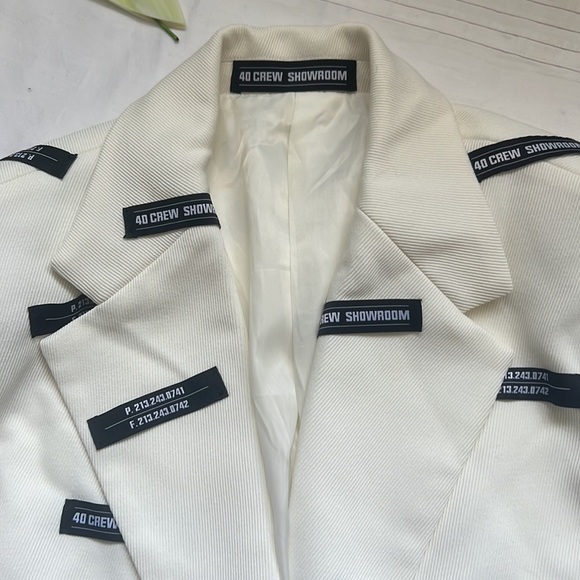 40 Crew White Lead Blazer Jacket - Picture 13 of 15
